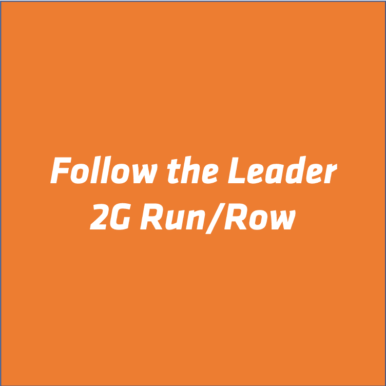 wednesday 8 7 19 2g run  row follow the leader